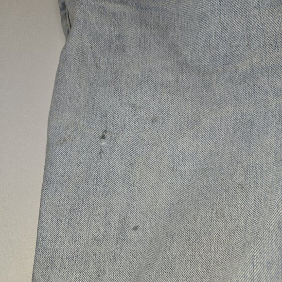 Vintage GUESS Jeans Loose Straight Leg Light Wash 34 X 29 Big Triangle Patch USA - Picture 10 of 12